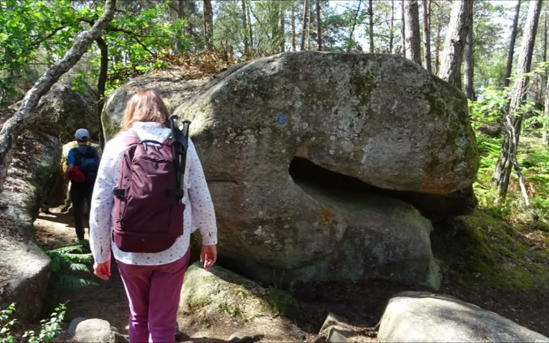 Rocher du long Boyau le 19 mai 2022 avec Roger et Arlette. Vidéo Elie